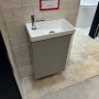 Puro 1 Door Grey Gloss Wall Hung Basin Unit 45cm